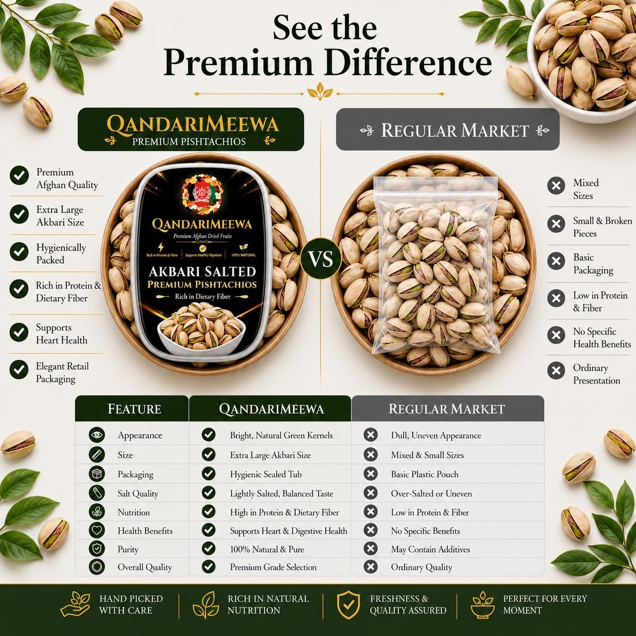 QandariMeewa Premium Akbari Salted Pistachios - Image 5